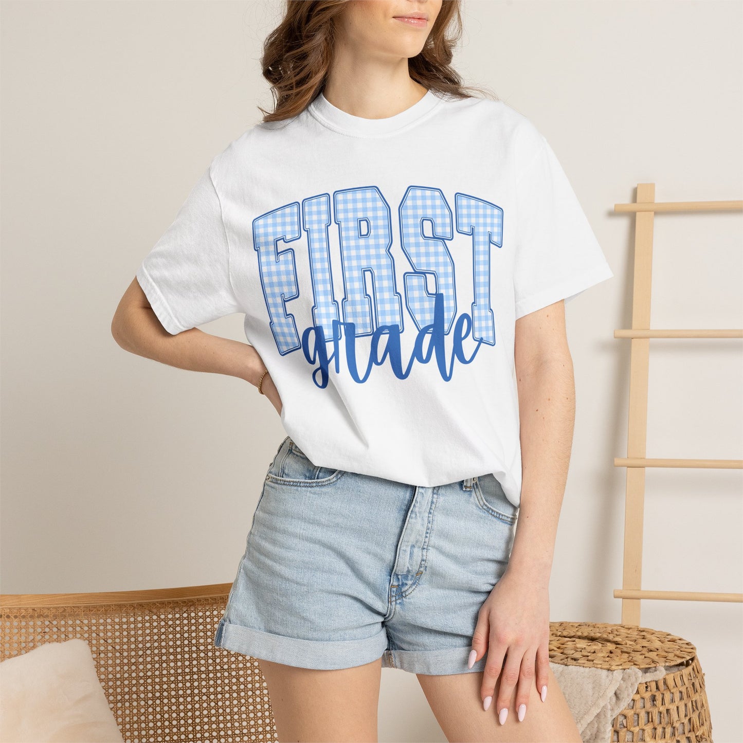 First Grade Gingham Tee